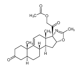 19890-71-2 spectrum, 21-acetoxy-2'-methyl-(5α,16β)-pregn-9(11)-eno[17,16-d]oxazole-3,20-dione