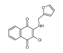 2-chloro-3-(furan-2-ylmethylamino)naphthalene-1,4-dione 22359-44-0