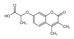 2-(3,4-dimethyl-2-oxochromen-7-yl)oxypropanoic acid 35679-94-8