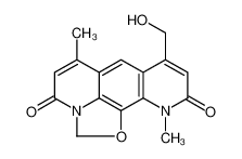 8-(Hydroxymethyl)-6,11-dimethyl-4H-[1,3]oxazolo[5,4,3-ij]pyrido[3 ,2-g]quinoline-4,10(11H)-dione 30408-30-1