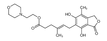 2-morpholin-4-ylethyl (E)-6-(4,6-dihydroxy-7-methyl-3-oxo-1H-2-benzofuran-5-yl)-4-methylhex-4-enoate 1322681-36-6