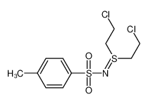 N-[bis(2-chloroethyl)-λ<sup>4</sup>-sulfanylidene]-4-methylbenzenesulfonamide 70355-71-4