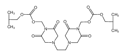 [4-[2-[4-(2-methylpropoxycarbonyloxymethyl)-3,5-dioxopiperazin-1-yl]ethyl]-2,6-dioxopiperazin-1-yl]methyl 2-methylpropyl carbonate 98631-95-9