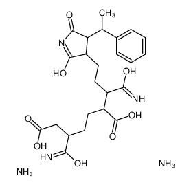 diazanium,2-[1-amino-4-[2,5-dioxo-4-(1-phenylethyl)pyrrolidin-3-yl]-1-oxobutan-2-yl]-5-carbamoylheptanedioate 82230-03-3