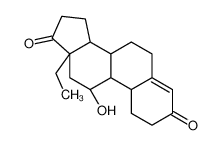 (8S,9S,10R,11R,13S,14S)-13-ethyl-11-hydroxy-1,2,6,7,8,9,10,11,12,14,15,16-dodecahydrocyclopenta[a]phenanthrene-3,17-dione 53067-82-6