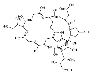 11030-71-0 structure, C39H53N9O14S