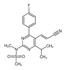 901765-35-3 trans-N-(5-(2-cyanovinyl)-4-(4-fluorophenyl)-6-isopropylpyrimidin-2-yl)-N-methylmethanesulfonamide