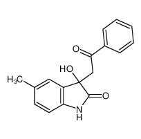 3-hydroxy-5-methyl-3-phenacyl-1H-indol-2-one 70452-20-9