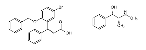 1429299-06-8 R-(-)-3-(2-benzyloxy-5-bromophenyl)-3-phenylpropionic acid (1S,2R)-ephedrine salt