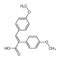 32383-67-8 spectrum, (E)-4-methoxy-α-(4'-methoxyphenylmethylene)benzeneacetic acid