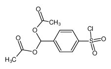 [acetyloxy-(4-chlorosulfonylphenyl)methyl] acetate 69232-47-9