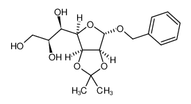 苄基 2,3-O-(1-甲基亚乙基)-L-甘油型-alpha-D-呋喃甘露庚糖苷