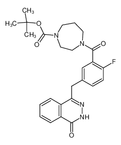 tert-butyl 4-(2-fluoro-5-((4-oxo-3,4-dihydrophthalazin-1-yl)methyl)benzoyl)-1,4-diazepane-1-carboxylate 874116-49-1