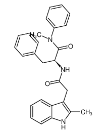 (S)-N-methyl-2-(2-(2-methyl-1H-indol-3-yl)acetamido)-N,3-diphenylpropanamide 1352879-65-2