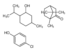 4-chlorophenol,5-methyl-2-propan-2-ylcyclohexan-1-ol,4,7,7-trimethylbicyclo[2.2.1]heptan-3-one 67148-11-2