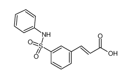 (2E)-3-{3-[(phenylamino)sulfonyl]phenyl}prop-2-enoic acid 866323-87-7