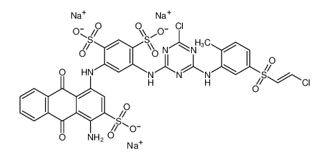 100849-09-0 structure, C32H20Cl2N7Na3O13S4