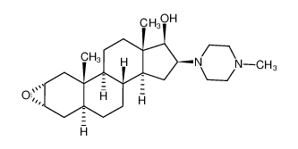 62799-97-7 2α,3α-epoxy-17β-hydroxy-16β-(4'-methyl-1'-piperazino)-5α-androstane