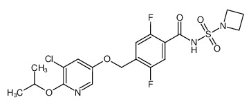 1443431-23-9 structure, C19H20ClF2N3O5S