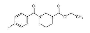 1-(4-fluoro-benzoyl)-piperidine-3-carboxylic acid ethyl ester 310454-55-8