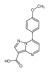 7-(4-Methoxy-phenyl)-pyrazolo[1,5-a]pyrimidine-3-carboxylic acid