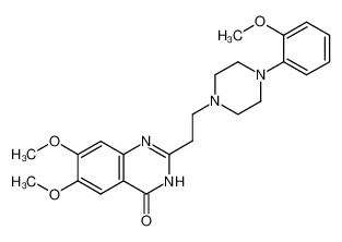 6,7-dimethoxy-2-[2-[4-(2-methoxyphenyl)piperazin-1-yl]ethyl]-1H-quinazolin-4-one 35265-50-0