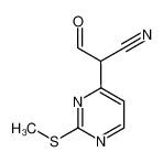 2-(2-methylsulfanylpyrimidin-4-yl)-3-oxopropanenitrile 1111637-81-0