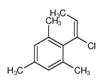 2-[(E)-1-chloroprop-1-enyl]-1,3,5-trimethylbenzene 5466-92-2