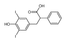 3-(4-hydroxy-3,5-diiodophenyl)-2-phenylpropanoic acid 577-91-3