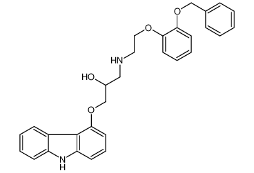 1-(9H-carbazol-4-yloxy)-3-[2-(2-phenylmethoxyphenoxy)ethylamino]propan-2-ol 72955-92-1