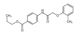 propyl 4-[[2-(2-methylphenoxy)acetyl]amino]benzoate