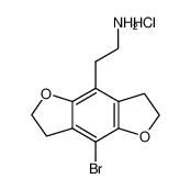 2-(4-bromo-2,3,6,7-tetrahydrofuro[2,3-f][1]benzofuran-8-yl)ethanamine 178557-21-6