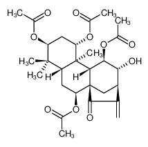 (1α,3β,5β,7β,8α,9β,10α,11β,12α,13α)-12-Hydroxy-15-oxokaur-16-ene- 1,3,7,11-tetrayl tetraacetate 123043-54-9