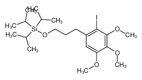 327025-04-7 spectrum, 5-(3-triisopropylsiloxypropyl)-4-iodo-1,2,3-trimethoxybenzene