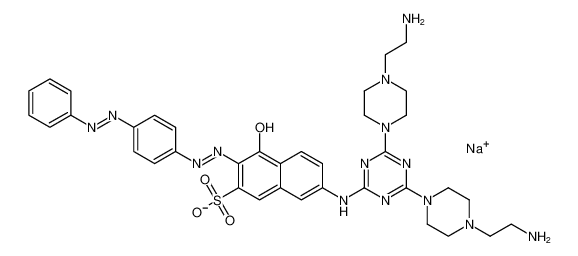 105037-58-9 structure, C37H43N14NaO4S