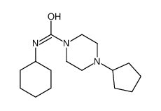 N-Cyclohexyl-4-cyclopentyl-1-piperazinecarboxamide 606131-56-0