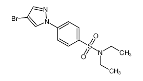 4-(4-bromopyrazol-1-yl)-N,N-diethylbenzenesulfonamide 1199773-40-4