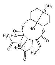 (3Z,14aR,14bR)-4,6-二(乙酰氧基)-3-亚乙基-2,3,4,5,6,7,9,11,13,14,14a,14b-十二氢-5,6,12-三甲基-2,7-二氧代-[1,6]二氧杂环十二碳六烯并[2,3,4-gh]吡咯里嗪鎓