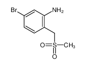 5-bromo-2-(methylsulfonylmethyl)aniline 651780-42-6