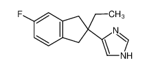 5-(2-ethyl-5-fluoro-1,3-dihydroinden-2-yl)-1H-imidazole 150586-58-6