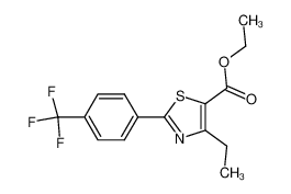 853076-90-1 spectrum, 4-ethyl-2-(4-trifluoromethyl-phenyl)thiazole-5-carboxylic acid ethyl ester