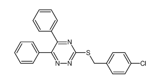 3-((4-chlorobenzyl)thio)-5,6-diphenyl-1,2,4-triazine 330551-81-0