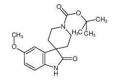 tert-butyl 5-methoxy-2-oxospiro[1H-indole-3,4'-piperidine]-1'-carboxylate 752234-64-3