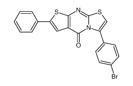 3-(4-溴苯基)-7-苯基-5H-噻唑并(3,2-a)噻吩并(2,3-D)嘧啶-5-酮