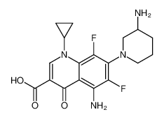 5-氨基-7-(3-氨基哌啶-1-基)-1-环丙基-6,8-二氟-4-氧代喹啉-3-羧酸