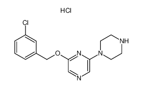 2-[(3-chlorophenyl)methoxy]-6-piperazin-1-ylpyrazine 479683-64-2