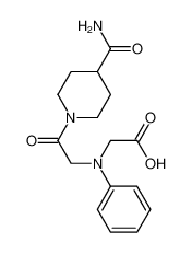 [{2-[4-(Aminocarbonyl)piperidin-1-yl]-2-oxoethyl}(phenyl)amino]acetic acid 1142211-91-3