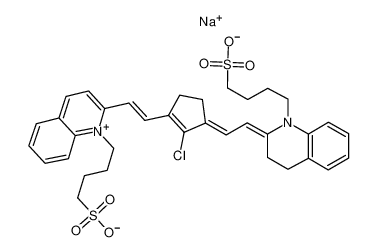 sodium,4-[2-[2-[2-chloro-3-[2-[1-(4-sulfonatobutyl)quinolin-1-ium-2-yl]ethenyl]cyclopent-2-en-1-ylidene]ethylidene]quinolin-1-yl]butane-1-sulfonate 287183-28-2