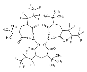 19186-73-3 structure, C36H39F21O12Y2