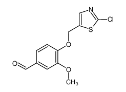 4-[(2-chloro-1,3-thiazol-5-yl)methoxy]-3-methoxybenzaldehyde 339018-41-6